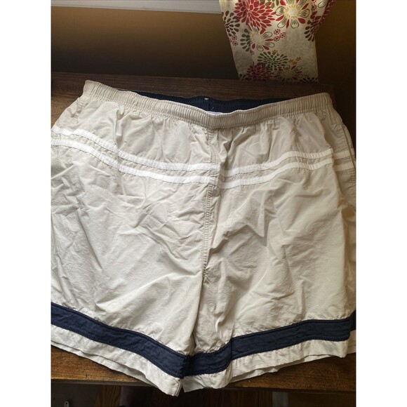 Nautica Swim Board Trunks Size XXL Mens Beige Shorts Mesh Lined - Picture 1 of 3